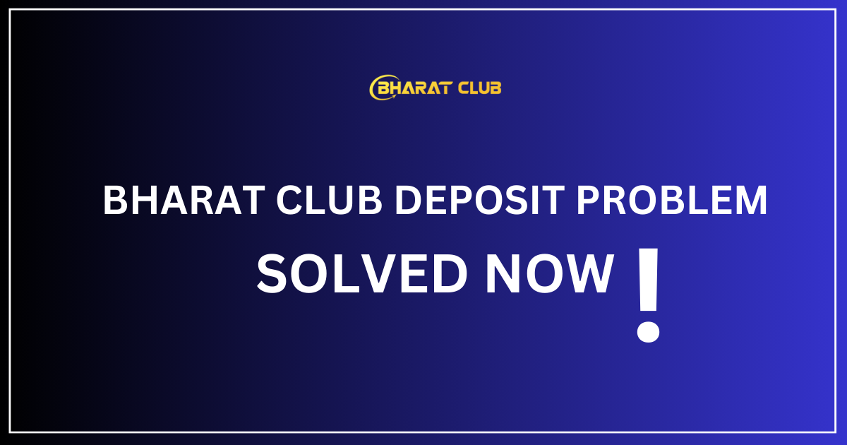 Bharat Club Deposit Problem Solution 